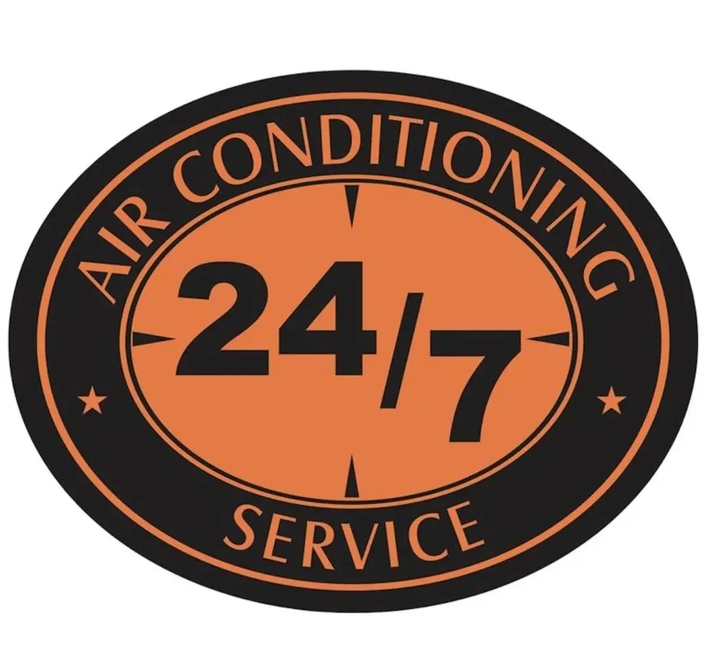 24/7 Air Conditioning Service logo. Emergency AC repair in Miami, FL. Available 24 hours a day, 7 days a week for all your HVAC needs. Call now!