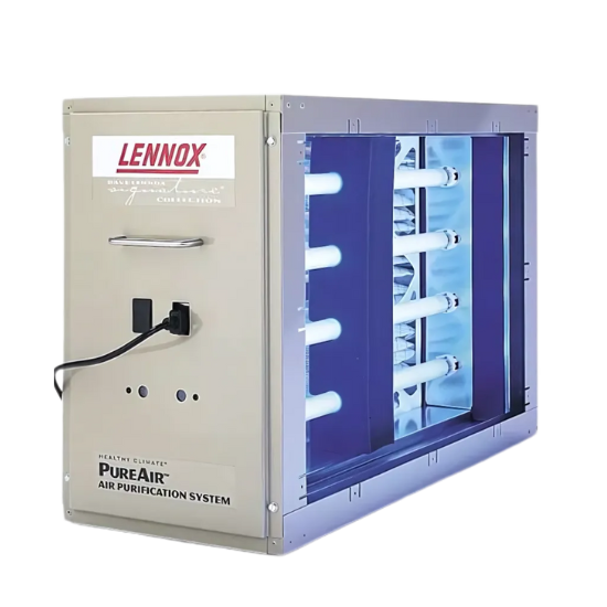Lennox PureAir air purification system with UV light. Whole-home air purifier for healthy climate control. UV light air purification in Miami, FL.