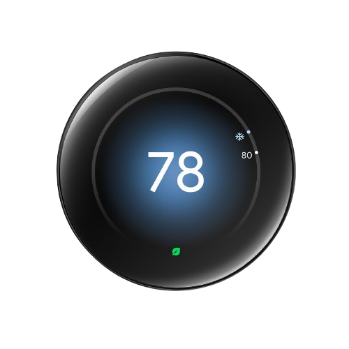 Smart Programmable Thermostat showing 78 degrees, adaptive scheduling for optimal home comfort in Hialeah, FL. Energy-saving and efficient.